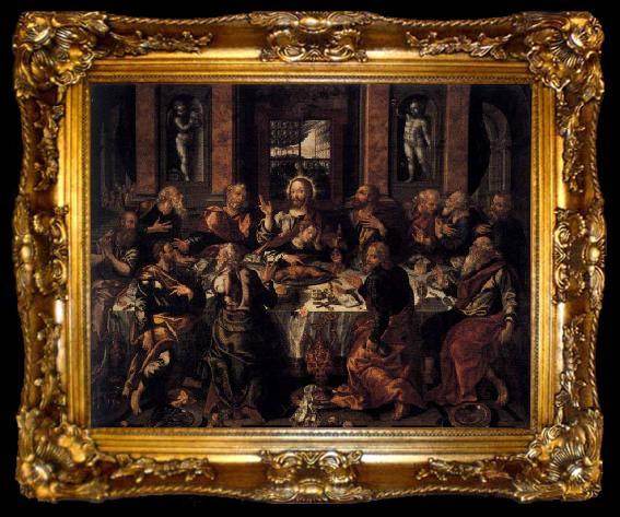 framed  BERRUGUETE, Alonso Last Supper, ta009-2